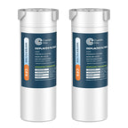 Crystala Filters Compatible with GE XWF Water Filter, Replacement for GE SmartWater Refrigerator Water Filter, (2 PACK)