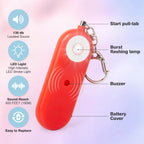 MtMinn Personal Safety Alarm for Women - 2 Pack 130dB Self Defense Keychains Siren Whistle, Replaceable Battery with LED Strobe Light - Emergency Security Safe Protection Devices for Kids Elderly