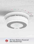 X-Sense 2-in-1 Smoke and Carbon Monoxide Detector Alarm (Not Hardwired), 10-Year Battery-Operated Dual Sensor Fire & CO Alarm, SC06, 5-Pack