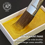 Kuretake GANSAI TAMBI Watercolor Paint Set 24 Glittery Colors II - Metallic, Professional-quality art supplies for artists adult painting aketching, Non-Toxic, Made in Japan