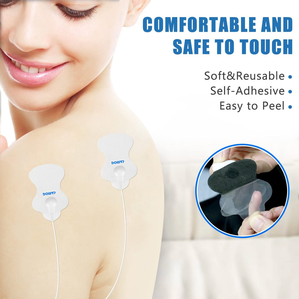 20 Pcs Durable Replacement Pads Compatible with Omron Tens Unit