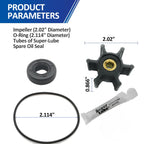 REPLACEMENTKITS.COM Impeller, O-Ring & Oil Seal Kit Compatible with Milwaukee M18 Transfer Pumps (Replaces 49-16-2771)