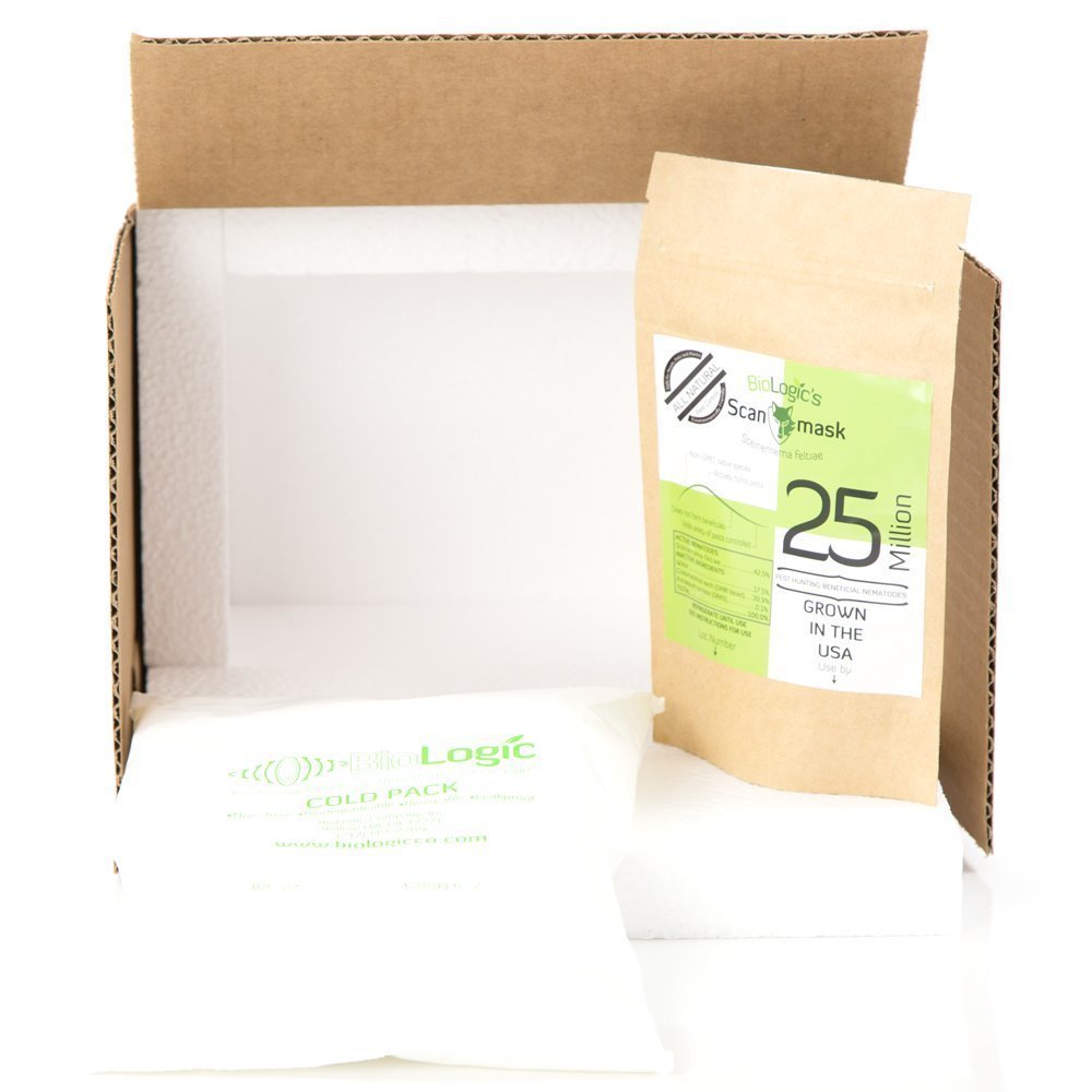 BioLogic Scanmask Beneficial Nematodes, Steinernema feltiae Sf Nematodes for Natural Insect Pest Control (25 Million)