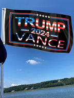 ERT Trump and Vance 2024 Flag 3x5FT Make America Great Again Trump and Vance 2025 Flag White Banner with Brass Grommets MAGA