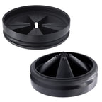 3 3/8" Garbage Disposal Splash Guard Sink Baffle QCB-AM Replacement for InSinkErator Evolution Series, Upgraded Funmit Removable Quiet Collar Drain Plugs, Garbage Disposer Accessories, Black