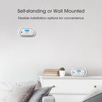 X-Sense Wireless Interconnected Carbon Monoxide Detector, Replaceable Battery Powered CO Alarm with Digital Display and Peak Value Memory, XC01-WR, Pack of 2