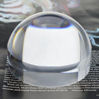 YOCTOSUN 3 Inch Acrylic Dome Magnifier 5X Paperweight Reading Magnifying Glass Optical Half Ball Lens with Nice Box and Polishing Pouch(80mm)
