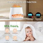 SALKING 2-in-1 Himalayan Salt Lamp & Ultrasonic Essential Oil Diffuser, Aromatherapy Diffuser Cool Mist Humidifier, Original Salt Therapy Lamp, 100% Pure Himalayan Salt, Ambient Glow, 150ml (White)