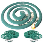 W4W Mosquito Repellent Coils - Outdoor Use Reaches Up to 10 feet - Each Burns for 5-7 Hours (Three Pack Contains 12 coils & 6 Stands)