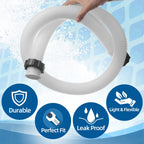 1.5" Diameter 29060E Pool Pump Replacement Hose for Intex Filter Pumps Sand Pump & Saltwater Systems - 59" Long(1 Pack)