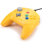 KIWITATA kiwitatá Retro N64 Mini Controller,Classic Wired N64 Game 64-bit Upgraded Joystick Controller for Video Game Console N64 System Yellow