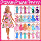 71 Pack Doll Clothes and Accessories - 5Princess Dress 9 Fashion Dress Cloth 3 Top and Pants 3 Bikini Swimsuits 20 Shoes 28 Other Doll Accessories Size Suit for 11.5 Inch Dolls