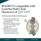 WingIts RC-RESGBW35-2 Grab Bar Anchor