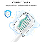 Toothbrush Heads for Philips Sonicare Replacement Brush Heads with Protective Cover Soft Dupont Bristles Electric Toothbrush Replacement Heads for Oral Health, 16 Pack