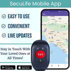 SecuLife SecuLife SOS Wristband Life Saving Alert System, Fall Alert Monitoring, SOS Emergency Call Button with Speakerphone, Elderly GPS Tracking, Seniors, Dementia, Alzheimer