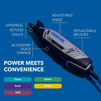 Dremel 4300-5/40 Rotary Tool Kit with LED Light - 5 Attachments & 40 Accessories - Ideal for Grinding, Cutting, Wood Carving, Sanding, and Engraving