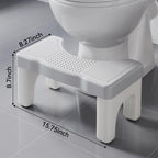 Kzeirm 2 Pack Toilet Foot Stool for Adults, 9 Inch Height Poop Stool for Bathroom, Squatting Potty Step Stool for Kids and Elderly, Banco para Baño Toilet, Gray, 2 Pack
