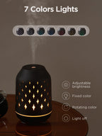 InnoGear Aromatherapy Diffuser, 150ml Ceramic Diffuser Ultrasonic Humidifier Cool Mist Essential Oil Diffusers for Home Air Diffuser with 2 Mist Modes Waterless Auto Off, Black