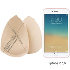Bra Pad Inserts 4 Pairs, Bra Pads Sewn Padded for Sports Bra A/B C/D Cup Beige Black Optional (A/B Cup, Beige)