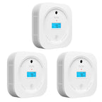 AEGISLINK Smoke and Carbon Monoxide Detector 10-Year Lifespan with Replaceable Battery, Photoelectric Fire Alarm and Electrochemical CO Alarm with Test/Silence Button, SC200, 3-Pack