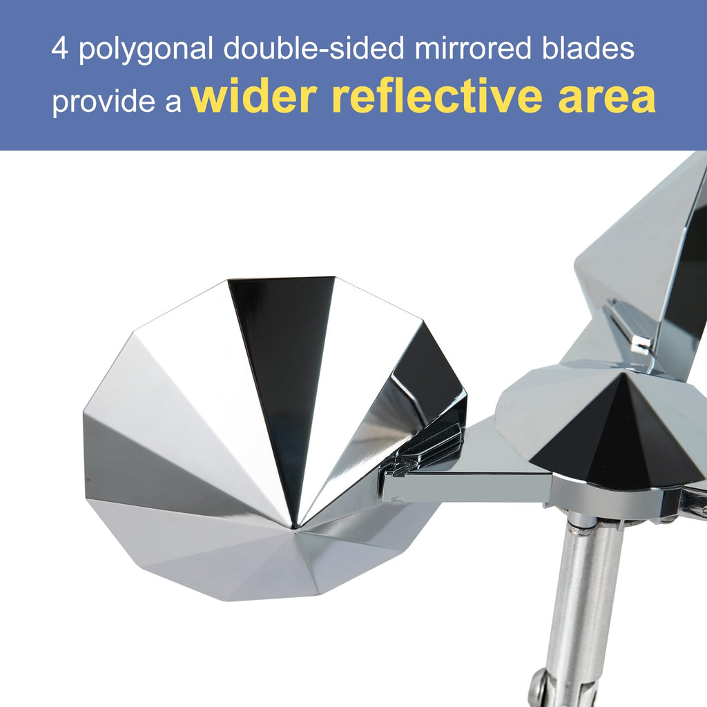 OFFO 4 PCS Bird Scare Reflective Device, Bird Reflector Keep Pigeon Woodpeckers and Sparrows Away for Outdoor Use Boats Roofs Gardens