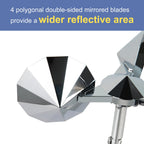 OFFO 4 PCS Bird Scare Reflective Device, Bird Reflector Keep Pigeon Woodpeckers and Sparrows Away for Outdoor Use Boats Roofs Gardens