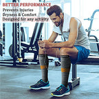 CHARMKING Compression Socks for Women & Men (8 Pairs) 15-20 mmHg Graduated Copper Support Socks are Best for Pregnant, Nurses - Boost Performance, Circulation, Knee High & Wide Calf (S/M, Multi 19)