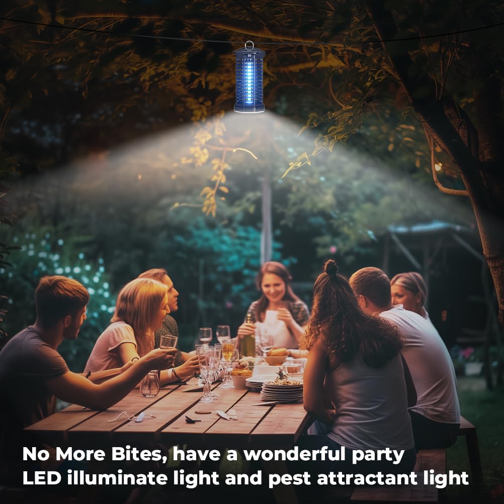 YISSVIC Bug Zapper Outdoor Indoor Waterproof Electric Mosquito Zapper Effective 4200V for Home Patio Office Courtyard