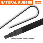 Joneaz 50 Pcs Ball Bungee Cords 6 Inch Black Heavy Duty Outdoor for Canopy Tarp Tie Downs, UV Resistant