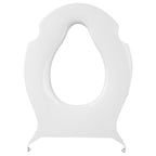 ECOSPA Family Toilet Seat D Shap with Removable Child Seat, Soft Close Quick Release, Easy Top & Bottom Mounting with Adjustable Hinges in White