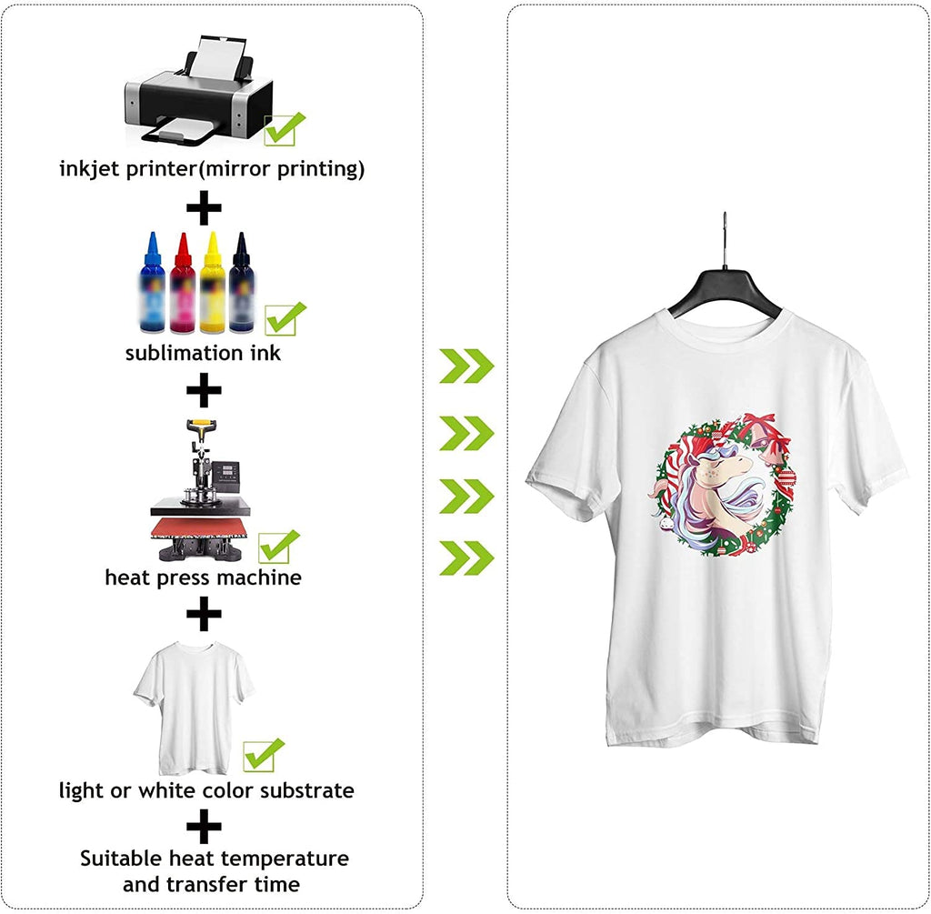 A-SUB Sublimation Paper 13x19 Inch for DIY Unique Christmas Gifts Compatible with Inkjet Printer which Match Sublimation Ink 100 Sheets
