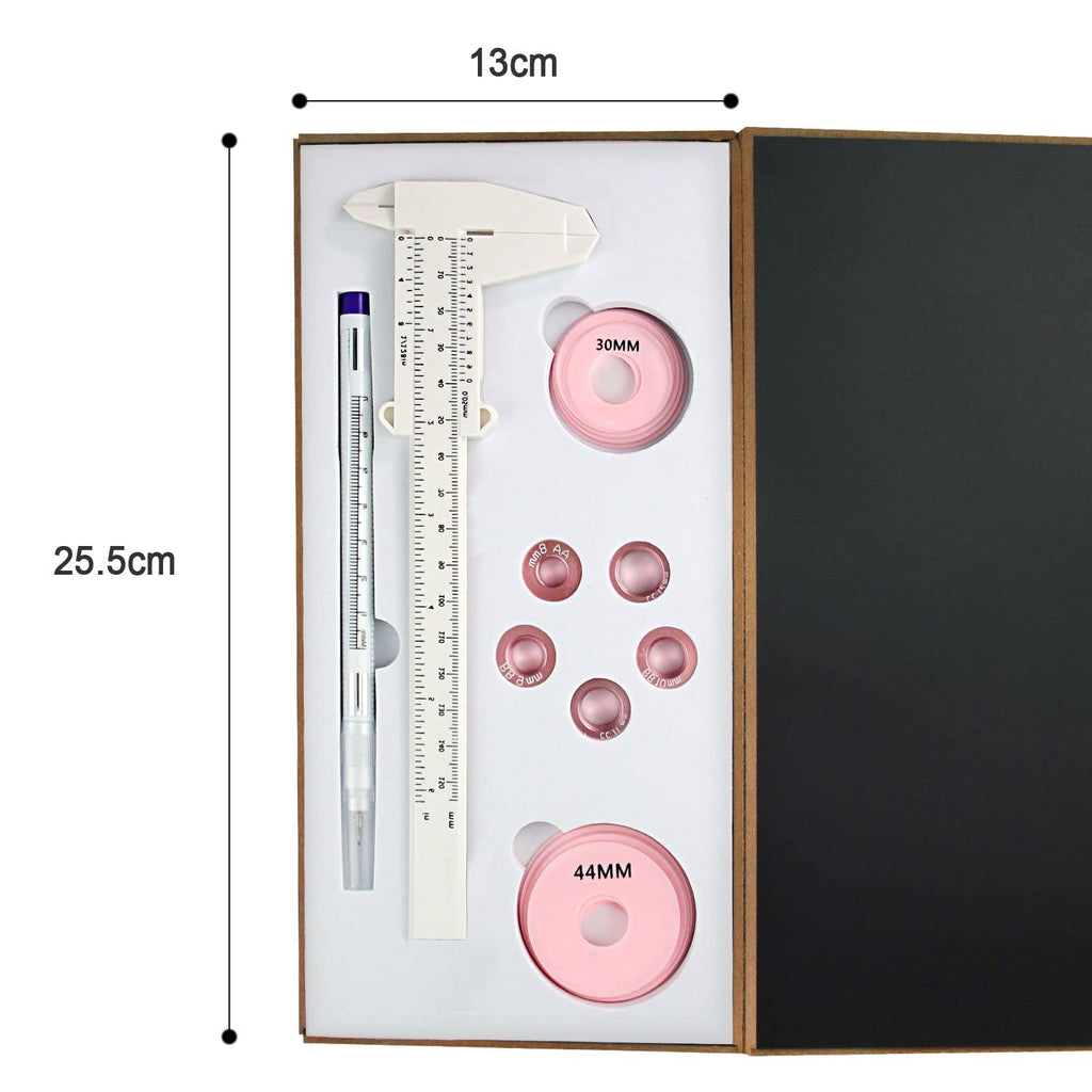3D Areola Tattoo Measurements Set for 3D Nipple Areola Tattoo Training Scale Areola Ruler