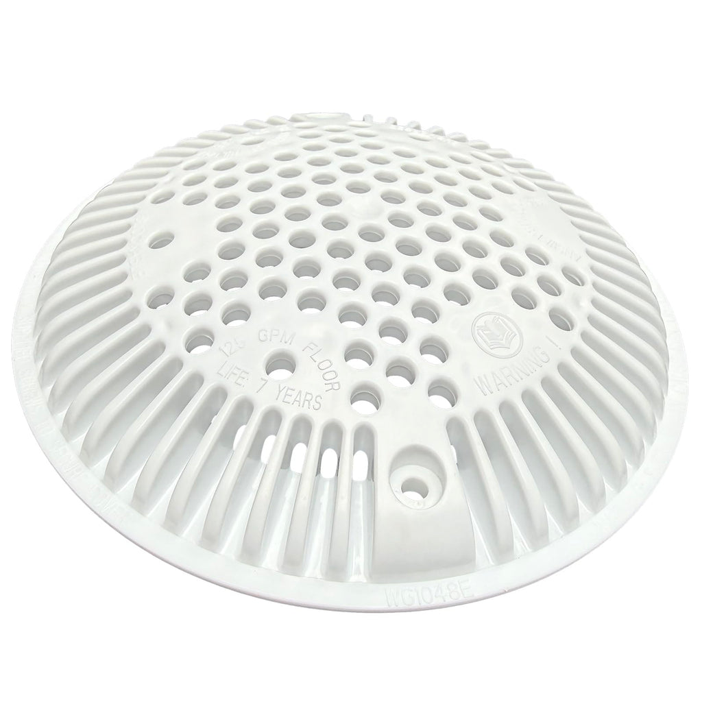 WG1048E White Pool Main Drain Cover Replacement Compatible with WG1048E for Suction and Dual Outlet Cover Replacement for Pools