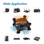 Quiet 80mm USB Fan, 5V USB Portable Cooling Fan for Flat Panel Xbox DVR PlayStation Router TV Receiver Computer Cabinet Cooler