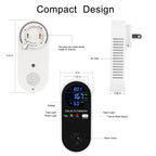 3 Packs Plug in Gas & Carbon Monoxide Detector, 4-in-1 Carbon Monoxide Alarm,Fahrenheit(°F) & Humidity,Natural Gas Detector,Methane,Propane & CO Detector for Home,RV,Apartment