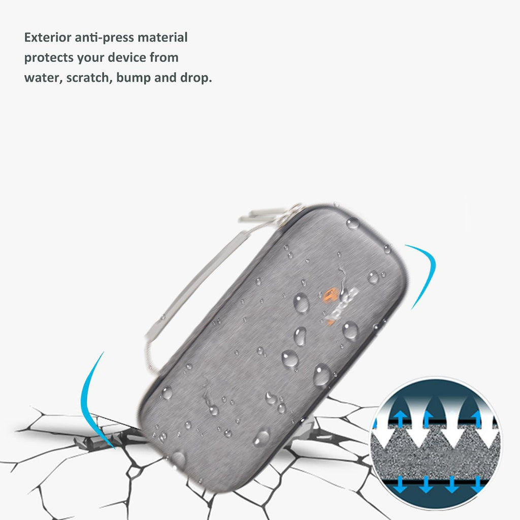 Aproca Grey Hard Travel Storage Case, compatible with Waterpik WF-02 Cordless Water Flosser and Accessories