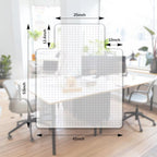 Kuyal Office Chair Mat for Carpet, Desk Computer Chair Mat for Carpet, 45" X 53" Transparent PVC Home Office Floor Mat On No Pile, Low Pile Carpet (45" X 53" with Lip)