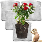 GIFTEXPRESS 4pc 5 Gallon Gopher and Vole Wire Baskets, Gopher Wire Mesh Plant Root Protector Gopher Baskets for Gopher Repellent to Prevent Underground Burrowing Animals and Critter Damages