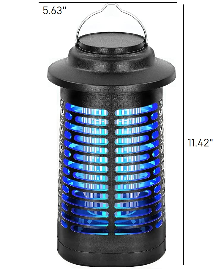 Bug Zapper for Indoor and Outdoor, 4200V Electric Mosquito Zapper, High Powered Pest Control Waterproof, Insect Killer for Home, Kitchen, Backyard, Camping