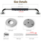 2 Pack Grab Bars for Bathroom, 32 Inch Anti Slip Bathroom Handicap Grab Bars for Showers, Safety Bath & Shower Grab Bar for Seniors, Shower Handles for Elderly, Tesuchan