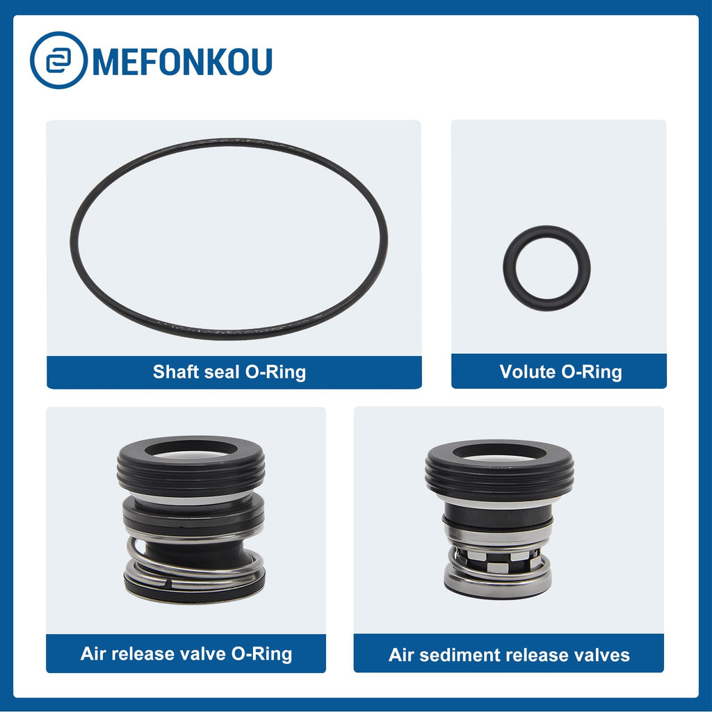 MEFONKOU PB4-60 O-Ring Repair Seal Kit & Shaft Pump Compatible with Polaris Booster 3/4” HP 2012-Current Pool Pump