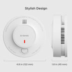 X-Sense Wireless Interconnected Smoke Detector Fire Alarm with Over 820 ft Transmission Range, SD19-W, Pack of 12