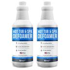 Essential Values Hot Tub Foam Eliminator - 2 Pack Pool & Spa Defoamer (32oz/ Bottles) - Eliminate Foam Without Harsh Hot Tub Chemicals - Safe Silicone AntiFoam