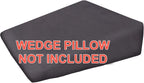 Relax HOME LIFE Wedge Pillowcase Designed to Fit Our 7.5" Bed Wedge 25" W x 26" L x 7.5" H, Soft Microfiber Replacement Cover, Fits Most Wedges Up to 27" W x 27" L x 8H (Dark Grey)