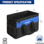 WORKPRO 16-inch Wide Mouth Tool Bag with Water Proof Molded Base