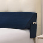 Vekkia King Bed Wedge Pillow for Headboard/Bed Mattress Gap Filler Wedge,Bed Gap Filler Close Gap (0-6"),Stop Pillow Falling Down-(Blue 76"x10"x6")