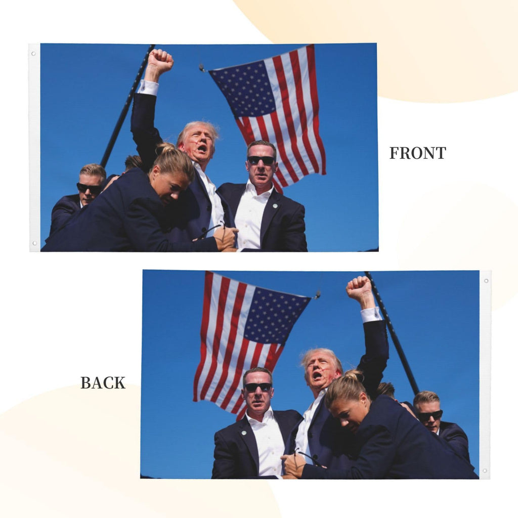 Trump Shooting Flag Trump Shooting Flag Trump 2024 Flags 3x5 Double Sided Outdoor Flag Tapestry Gifts