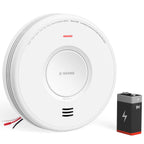 X-Sense AC Hardwired Combination Smoke and Carbon Monoxide Detector, Hardwired Interconnected Smoke and CO Detector Alarm with Replaceable Battery Backup, XP06, 6-Pack