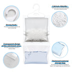 ZSZMFH 12 Pack Moisture Absorber Hanging Bags, Fragrance Free Humidity Packs, Hanging Closet Dehumidifier Bags-220g/pack