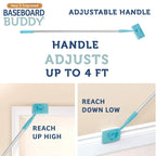 Baseboard Buddy – Baseboard & Molding Cleaning Tool! Includes 1 Baseboard Buddy and 3 Reusable Cleaning Pads, As Seen on TV